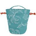 Folk flowers print Floral pattern Ethnic art Drawstring Bucket Bag View1