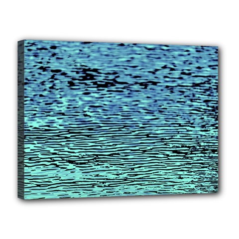 Blue Waves Flow Series 3 Canvas 16  X 12  (stretched) by DimitriosArt