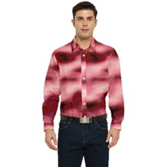 Pink  Waves Flow Series 5 Men s Long Sleeve  Shirt by DimitriosArt