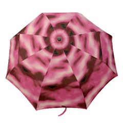 Pink  Waves Flow Series 6 Folding Umbrellas by DimitriosArt
