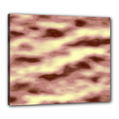 Pink  Waves Flow Series 8 Canvas 24  X 20  (stretched) by DimitriosArt