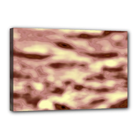 Pink  Waves Flow Series 10 Canvas 18  X 12  (stretched) by DimitriosArt