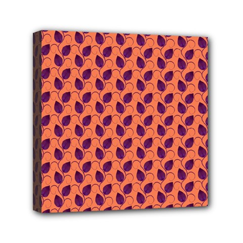 Leafs Mini Canvas 6  X 6  (stretched) by Sparkle