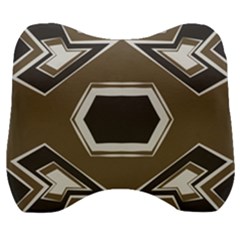Abstract Pattern Geometric Backgrounds   Velour Head Support Cushion by Eskimos