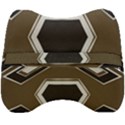 Abstract pattern geometric backgrounds   Velour Head Support Cushion View2