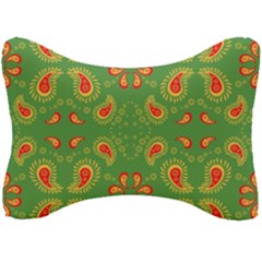 Floral Pattern Paisley Style Paisley Print  Doodle Background Seat Head Rest Cushion by Eskimos