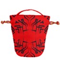 Abstract pattern geometric backgrounds   Drawstring Bucket Bag View1