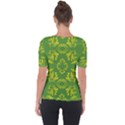 Abstract pattern geometric backgrounds   Shoulder Cut Out Short Sleeve Top View2