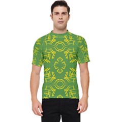 Abstract Pattern Geometric Backgrounds   Men s Short Sleeve Rash Guard by Eskimos