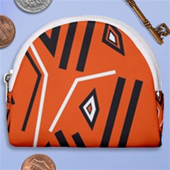 Abstract Pattern Geometric Backgrounds   Horseshoe Style Canvas Pouch by Eskimos