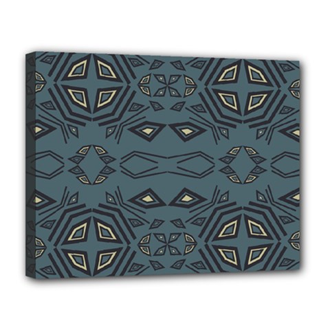 Abstract Pattern Geometric Backgrounds   Canvas 14  X 11  (stretched) by Eskimos
