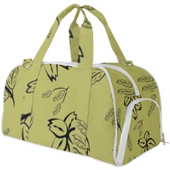 Folk Flowers Print Floral Pattern Ethnic Art Burner Gym Duffel Bag by Eskimos