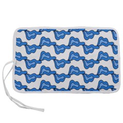 Abstract Waves Pen Storage Case (l) by SychEva