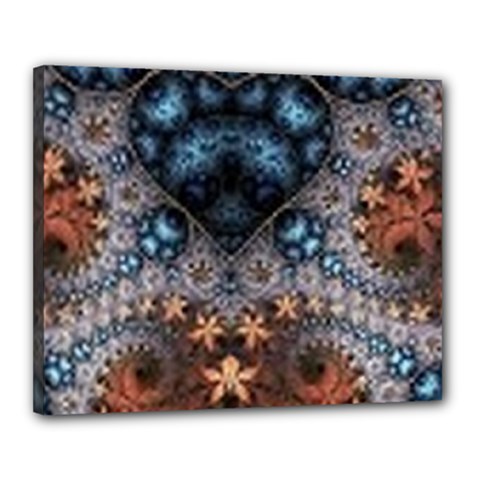 Fractal Canvas 20  X 16  (stretched) by Sparkle