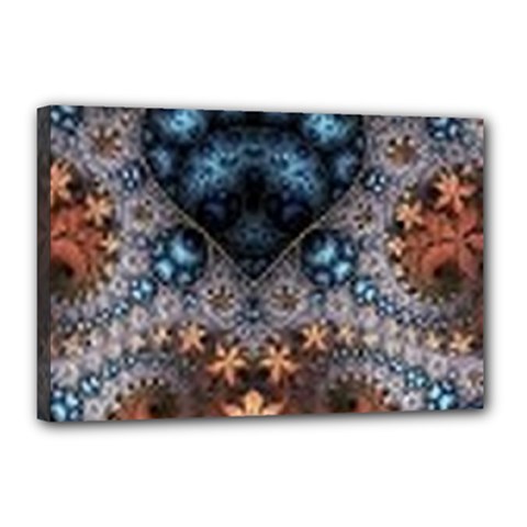 Fractal Canvas 18  X 12  (stretched) by Sparkle