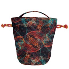 Fractal Drawstring Bucket Bag by Sparkle