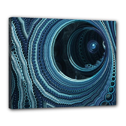 Fractal Canvas 20  X 16  (stretched) by Sparkle