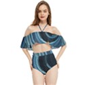 Fractal Halter Flowy Bikini Set  View1
