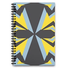Abstract Pattern Geometric Backgrounds   5 5  X 8 5  Notebook by Eskimos