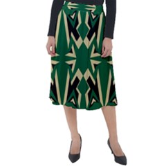 Abstract Pattern Geometric Backgrounds   Classic Velour Midi Skirt  by Eskimos