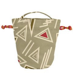 Abstract Pattern Geometric Backgrounds   Drawstring Bucket Bag by Eskimos