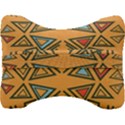 Abstract pattern geometric backgrounds   Velour Seat Head Rest Cushion View2