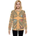 Abstract pattern geometric backgrounds   Hidden Pocket Sweatshirt View1