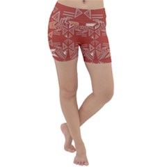 Abstract Pattern Geometric Backgrounds   Lightweight Velour Yoga Shorts by Eskimos