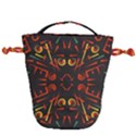 Abstract pattern geometric backgrounds   Drawstring Bucket Bag View1