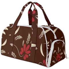 Sfolk Flowers Print Floral Pattern Ethnic Art Burner Gym Duffel Bag by Eskimos