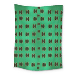 Butterflies In Fresh Green Environment Medium Tapestry by pepitasart