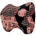 Abstrait Effet Formes Noir/Rose Head Support Cushion View4