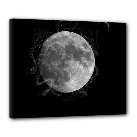 Lune Étoilé Canvas 20  X 16  (stretched) by kcreatif