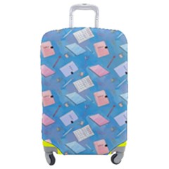 Notepads Pens And Pencils Luggage Cover (medium) by SychEva