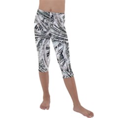 Balch Kids  Lightweight Velour Capri Leggings  by MRNStudios