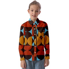 Geometric Pattern Kids  Long Sleeve Shirt by Valentinaart