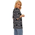 Black and white pattern Oversized Basic Tee View3