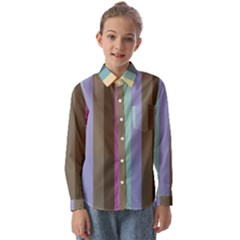 Simple Line Pattern Kids  Long Sleeve Shirt by Valentinaart