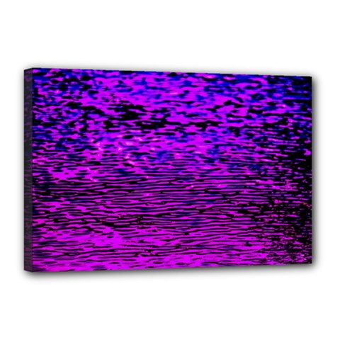 Magenta Waves Flow Series 2 Canvas 18  X 12  (stretched) by DimitriosArt