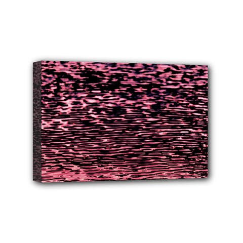 Pink  Waves Flow Series 11 Mini Canvas 6  X 4  (stretched) by DimitriosArt