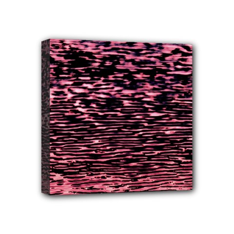Pink  Waves Flow Series 11 Mini Canvas 4  X 4  (stretched) by DimitriosArt