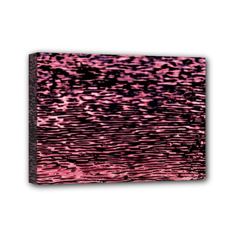 Pink  Waves Flow Series 11 Mini Canvas 7  X 5  (stretched) by DimitriosArt