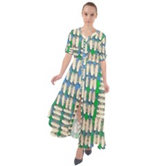  Cross Fire Sands Waist Tie Boho Maxi Dress by MijizaCreations