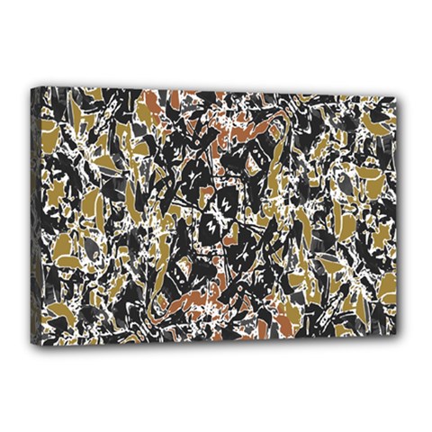 Modern Camo Tropical Print Design Canvas 18  X 12  (stretched) by dflcprintsclothing
