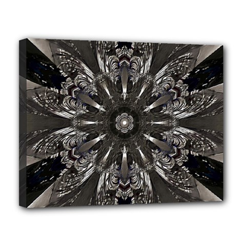 Mechanical Mandala Canvas 14  X 11  (stretched) by MRNStudios