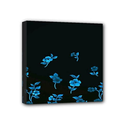 Flowers Pattern Mini Canvas 4  X 4  (stretched) by Sparkle