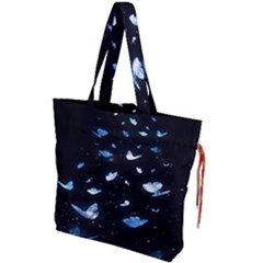 Sparkle Butterfly Drawstring Tote Bag by Sparkle