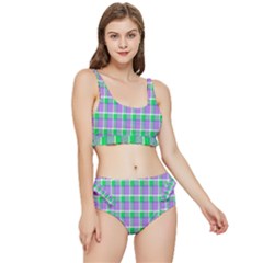 Checks Frilly Bikini Set by Sparkle