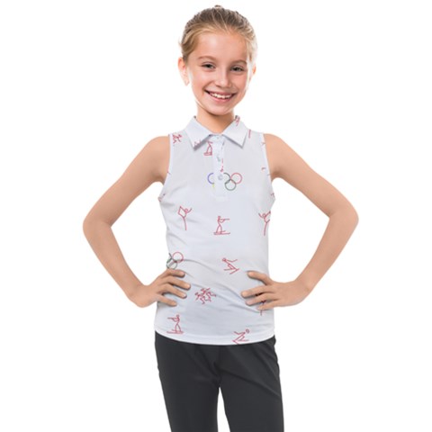 Types Of Sports Kids  Sleeveless Polo Tee by UniqueThings