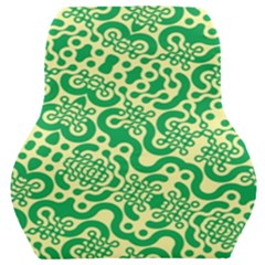 Liquid Art Pouring Abstract Seamless Pattern Lover Green Maze Car Seat Back Cushion  by artico